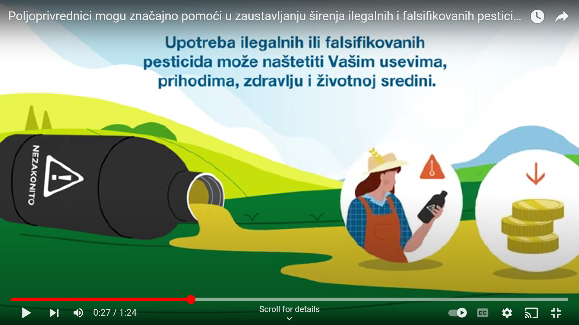 Poljoprivrednici mogu značajno pomoći u zaustavljanju širenja ilegalnih i falsifikovanih pesticida-video